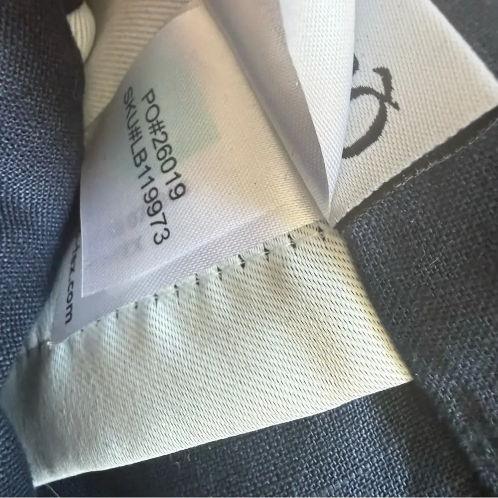 Quince European Linen Room‎ Darkening Curtain Panel Navy Blue Size 96”x120”